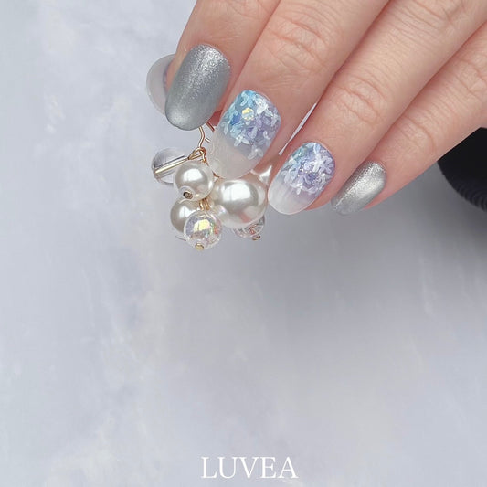 Rainy Jewel レイニージュエル 紫陽花 フラワー アジサイネイル ネイルチップ