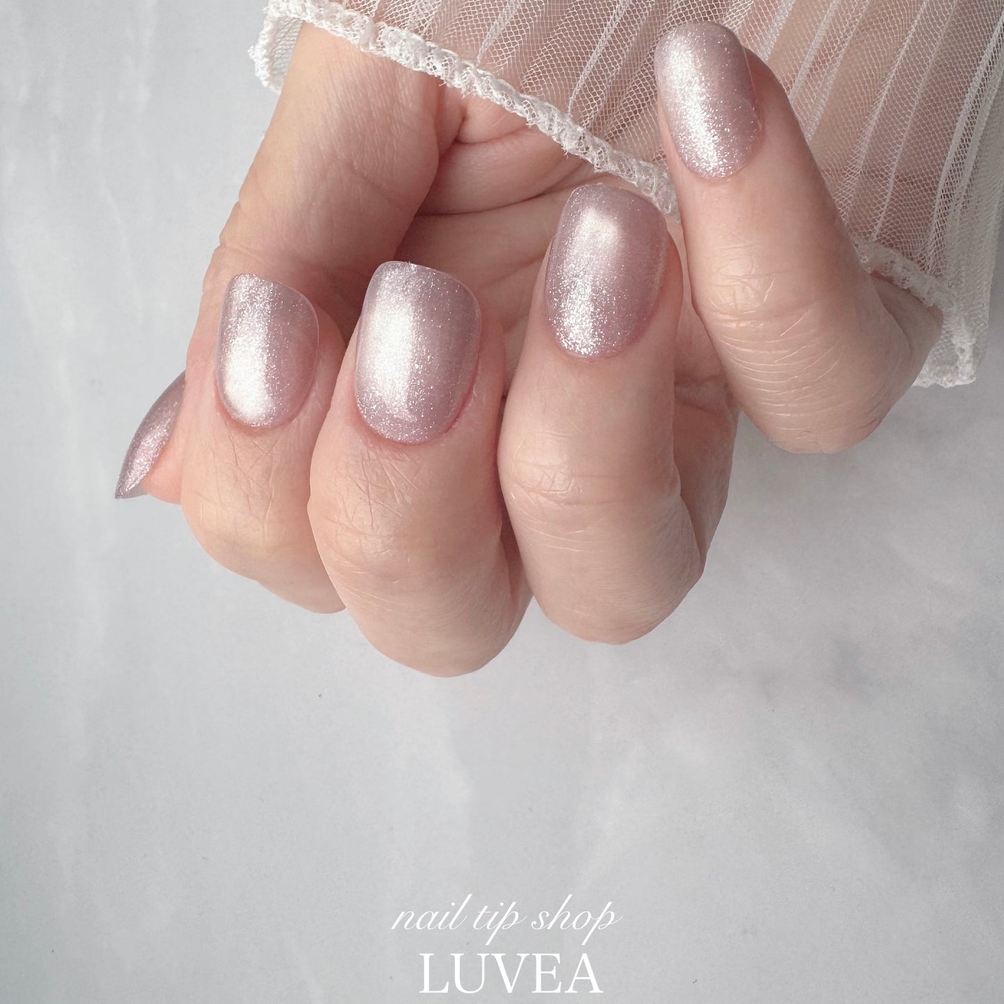 Lilas リラ マグネットネイル パープルネイル ネイルチップ シンプル ワンカラー