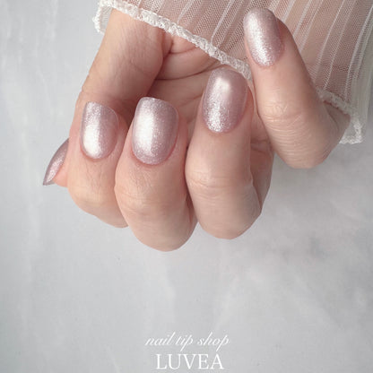 Lilas リラ マグネットネイル パープルネイル ネイルチップ シンプル ワンカラー